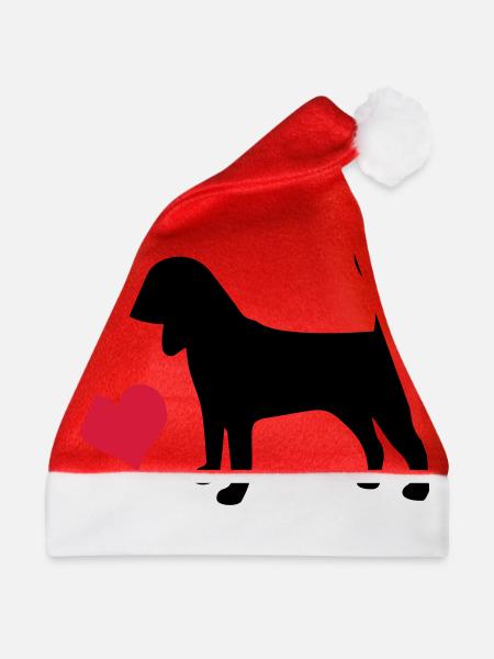 Beagle - Weihnachtsmütze - Rot