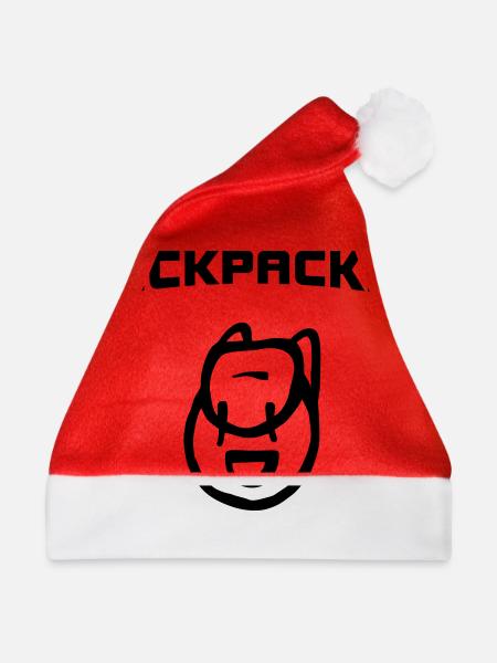 Backpacker Rucksack - Weihnachtsmütze - Rot