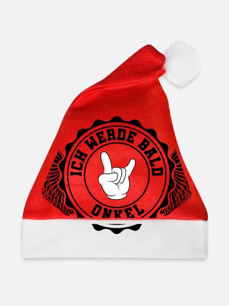Ich werde Bald Onkel - Weihnachtsmütze - Rot