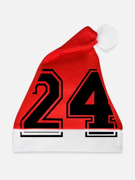 24 - Weihnachtsmütze - Rot