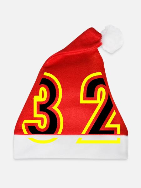 32 Zahl College - Weihnachtsmütze - Rot