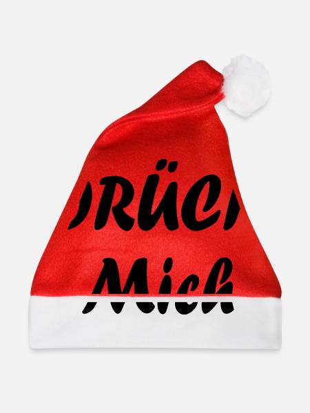 Drück Mich - Weihnachtsmütze - Rot