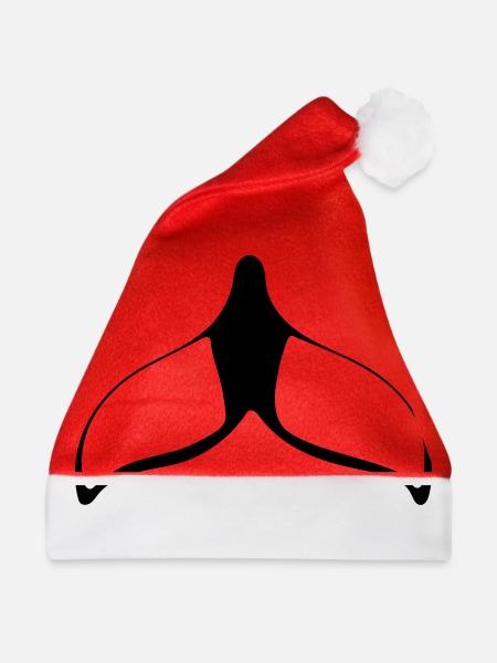 Flosse - Weihnachtsmütze - Rot