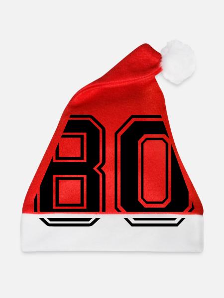 80 - Weihnachtsmütze - Rot