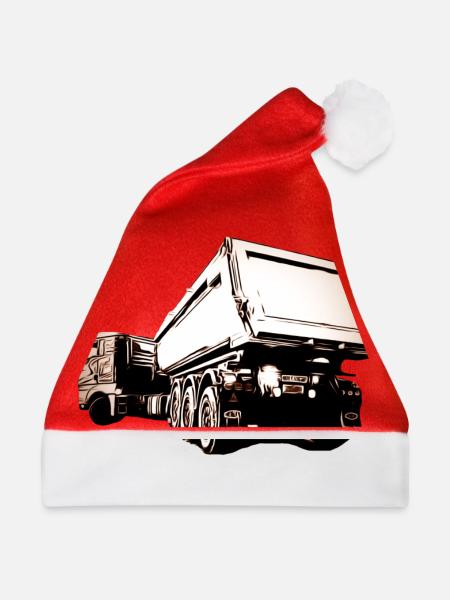 Lastwagen - Weihnachtsmütze - Rot