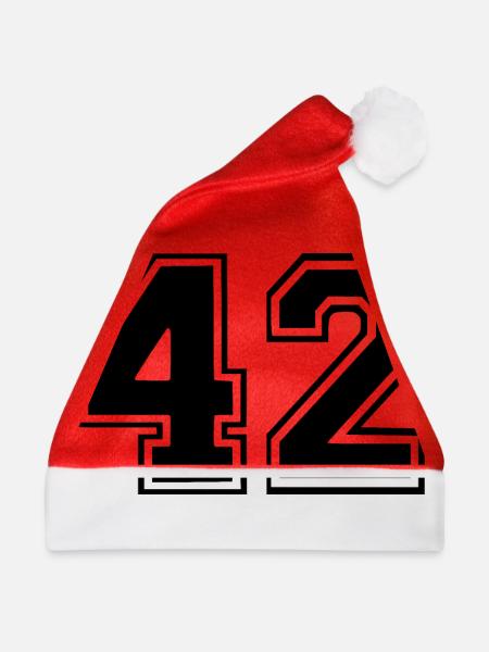 42 - Weihnachtsmütze - Rot