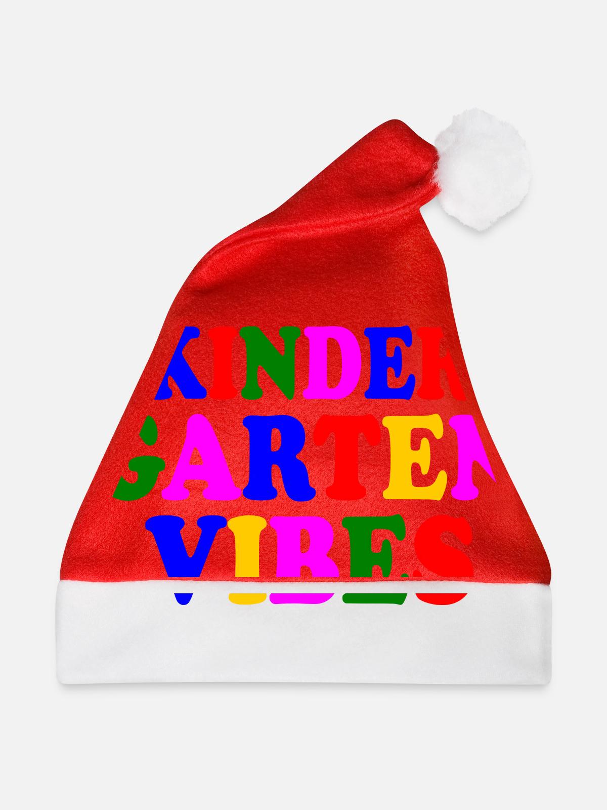 kindergarten vibes - Weihnachtsmütze - Rot - Vorne