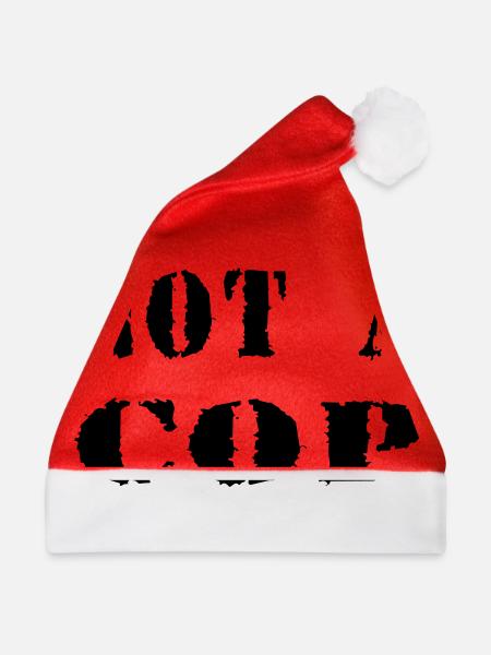 NOT A COP - Weihnachtsmütze - Rot