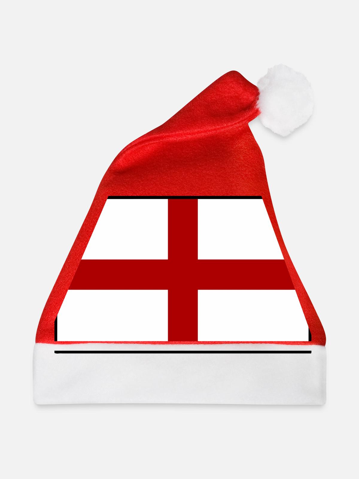 England - Weihnachtsmütze - Rot - Vorne