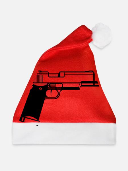 Pistole - Weihnachtsmütze - Rot