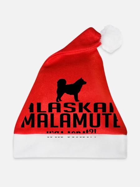 ALASKAN MALAMUTE was sonst - Weihnachtsmütze - Rot - Vorne