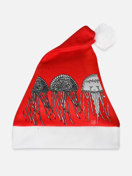 Quallen die durchsichtigen Herrscher des Meeres - Weihnachtsmütze - Rot