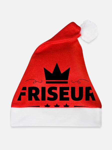 Friseur Beruf - Weihnachtsmütze - Rot