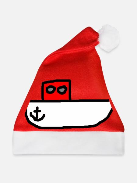 Motorboot - Weihnachtsmütze - Rot