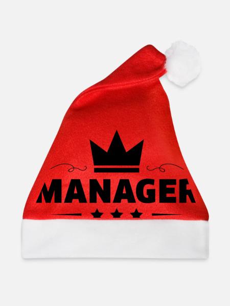 Manager Beruf - Weihnachtsmütze - Rot