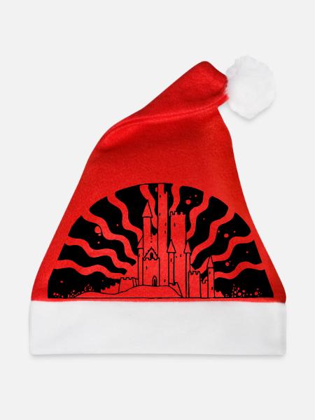 Fairytale Castle Sunrise - Weihnachtsmütze - Rot - Vorne