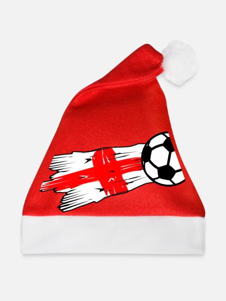 Englischer Fußball - Weihnachtsmütze - Rot