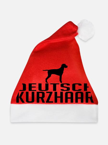 DEUTSCH KURZHAAR Hunderasse - Weihnachtsmütze - Rot - Vorne