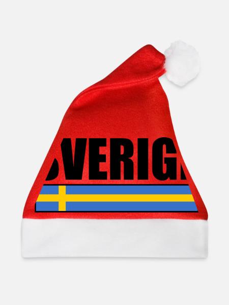 sverige - Weihnachtsmütze - Rot