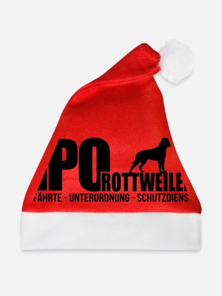IPO ROTTWEILER - Weihnachtsmütze - Rot