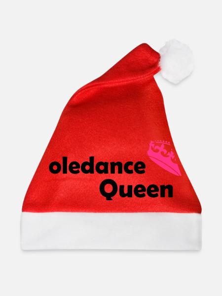 poledance pole fitness sexy poletänzerin Geschenk - Weihnachtsmütze - Rot - Vorne