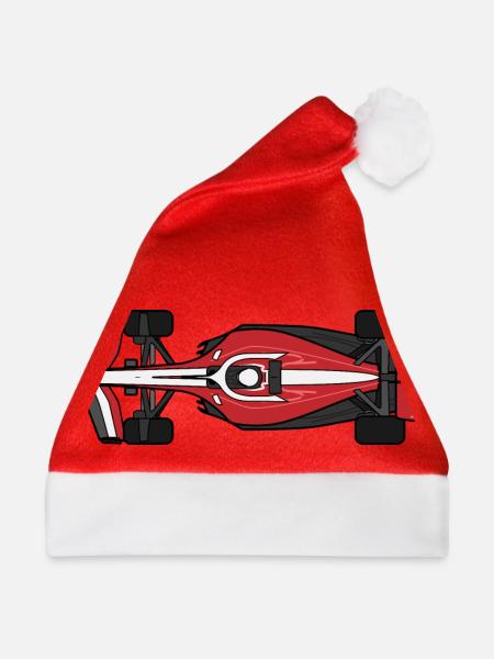Formel-Auto - Weihnachtsmütze - Rot