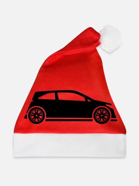 Auto Rennfahrer - Weihnachtsmütze - Rot