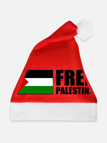 Free palestine - Weihnachtsmütze - Rot