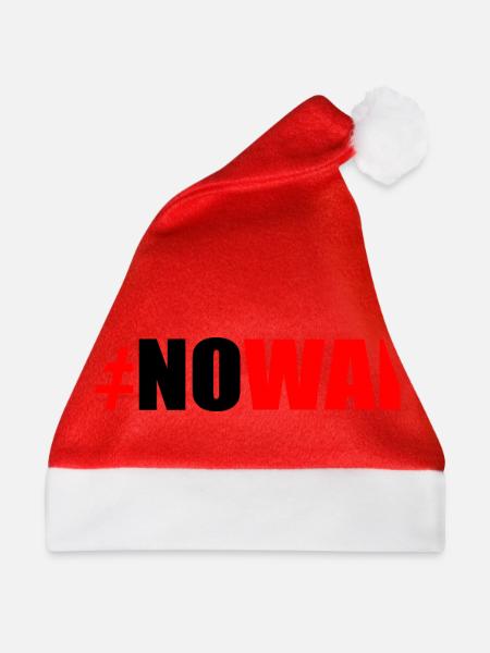 No war - Weihnachtsmütze - Rot