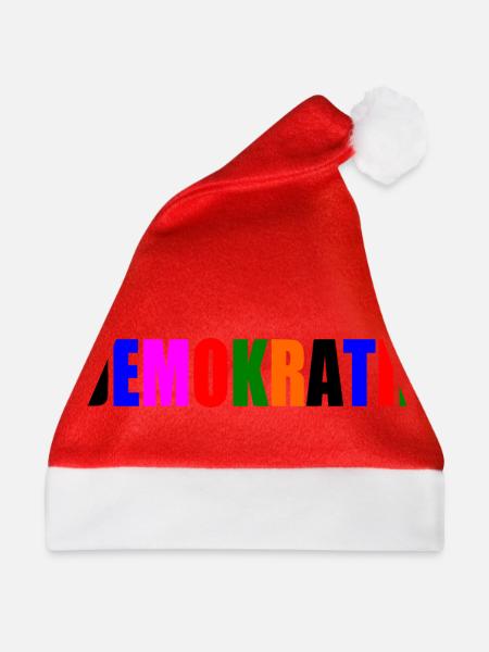 Demokratie - Weihnachtsmütze - Rot
