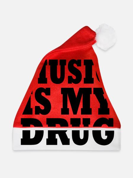 music is my drug - Weihnachtsmütze - Rot
