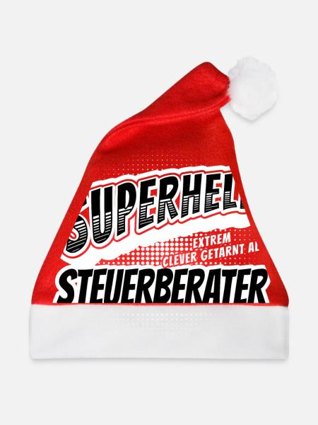 Superheld, clever getarnt als Steuerberater - Weihnachtsmütze - Rot