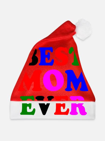 Best mom ever - Weihnachtsmütze - Rot