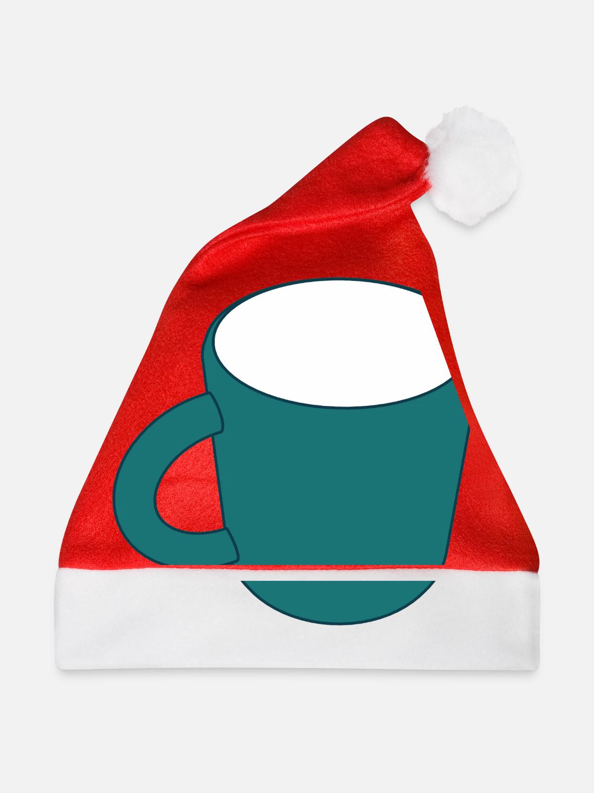 Leere Kaffeetasse - Weihnachtsmütze - Rot - Vorne