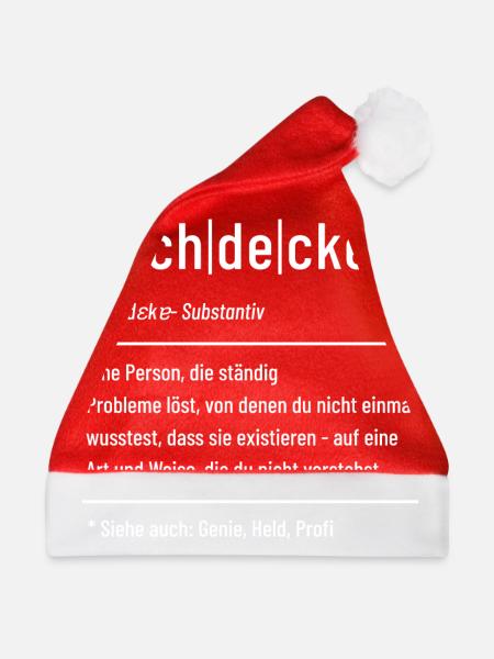 Dachdecker - Definition - Lexikon - Weihnachtsmütze - Rot