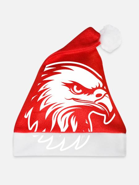 Adler Kopf - Weihnachtsmütze - Rot