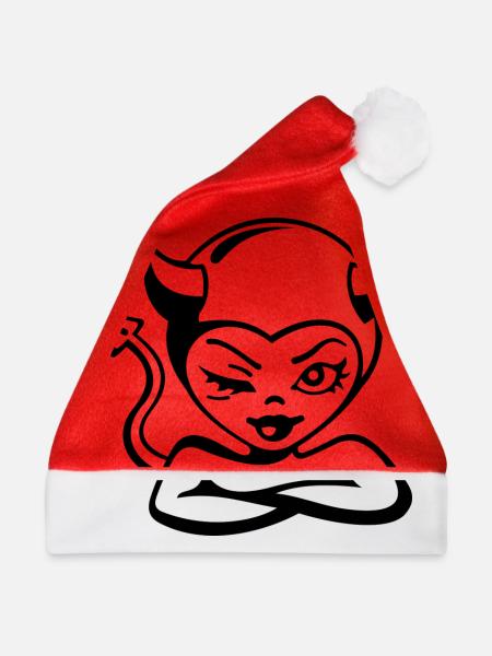 Devil Lady - Weihnachtsmütze - Rot
