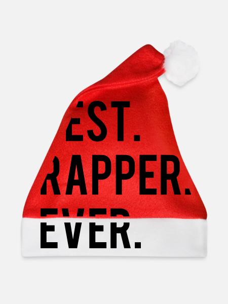 Best Rapper Ever - Weihnachtsmütze - Rot