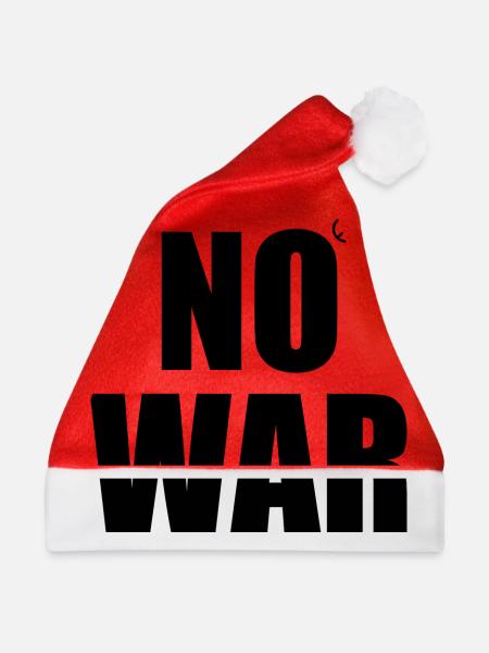 No war - Weihnachtsmütze - Rot