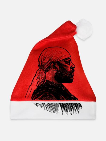 Afrikanischer Mann - Weihnachtsmütze - Rot