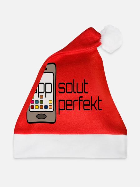 (app)solut perfekt - Weihnachtsmütze - Rot