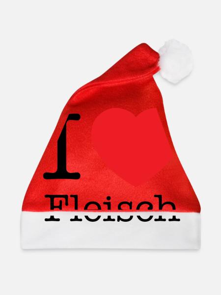 Fleisch - Weihnachtsmütze - Rot