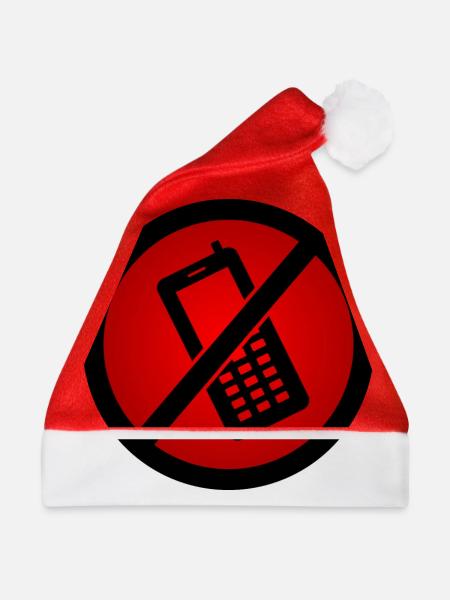 Handy Verboten :) - Weihnachtsmütze - Rot