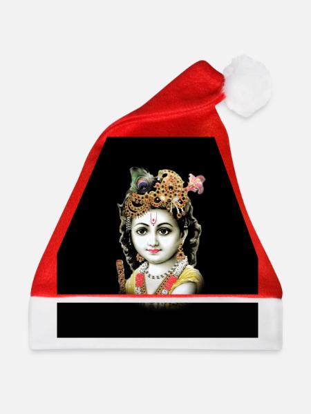 Krishna - Weihnachtsmütze - Rot