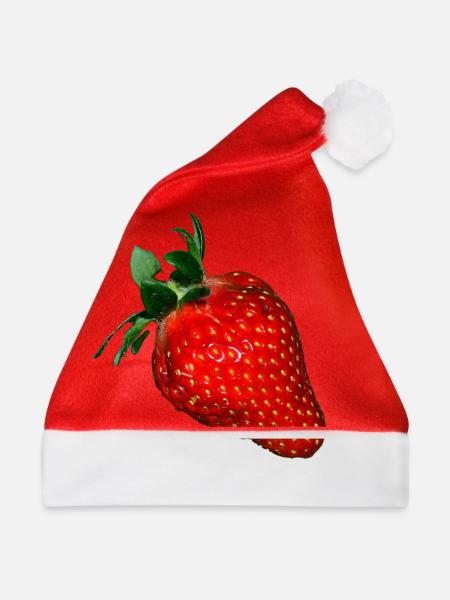 Erdbeere - Weihnachtsmütze - Rot - Vorne