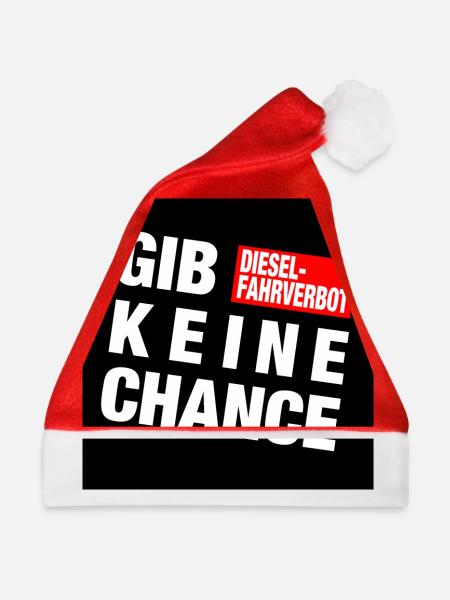 Diesel - Farhverbot - Weihnachtsmütze - Rot