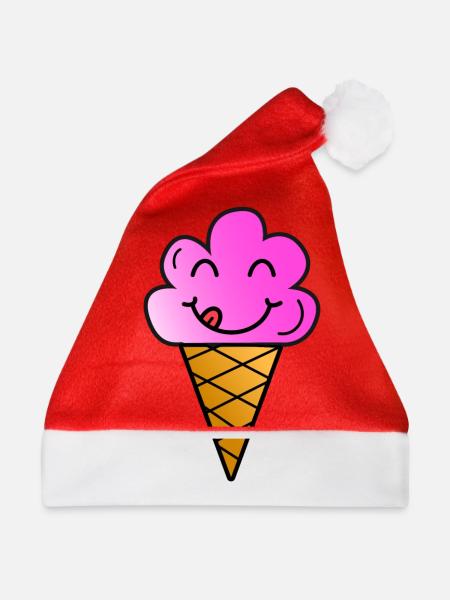 Eis - Weihnachtsmütze - Rot - Vorne