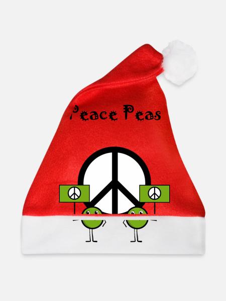 Peace peas - Weihnachtsmütze - Rot