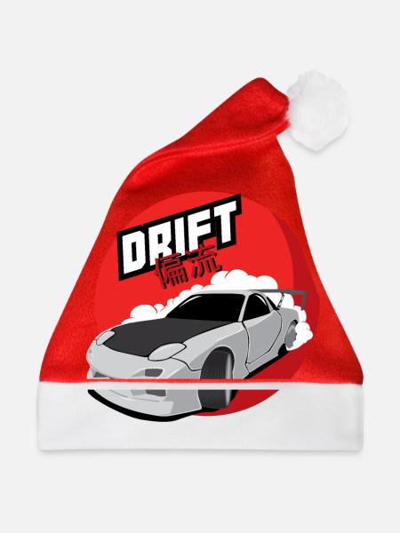 RX7 Drift - Weihnachtsmütze - Rot