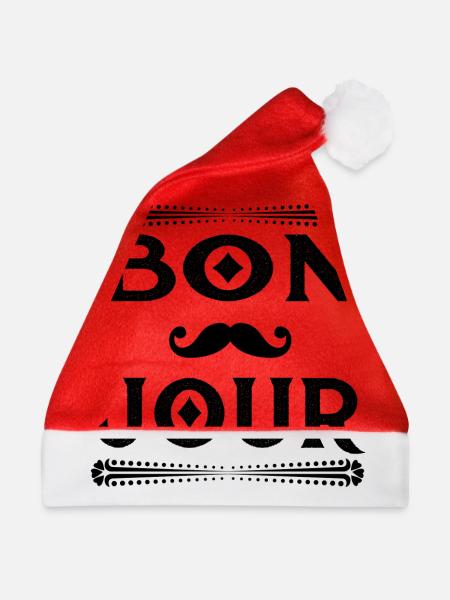 Bon Jour - Weihnachtsmütze - Rot